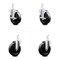 Service Caster 5 Inch Soft Rubber Wheel Swivel 3/4 Inch Square Stem Caster Brakes SCC, 2PK SCC-SQ20S514-SRS-TLB-34-2-S-2 - alternate 1
